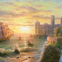 Jigsaw puzzle: Palace by the sea