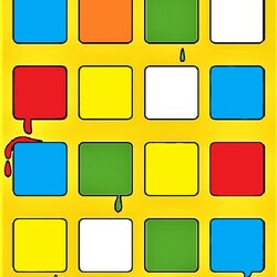 Jigsaw puzzle: Multicolored squares