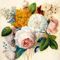 Jigsaw puzzle: Bouquet of english roses