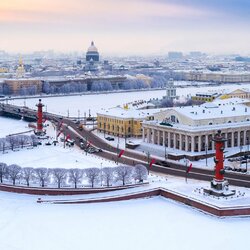 Jigsaw puzzle: Winter Petersburg