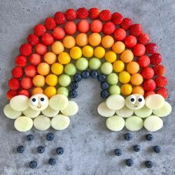 Jigsaw puzzle: Fruit rainbow
