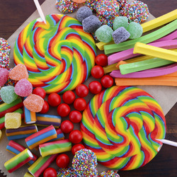 Jigsaw puzzle: A lot of sweets