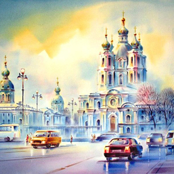 Jigsaw puzzle: Smolny Cathedral