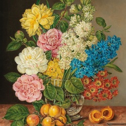 Jigsaw puzzle: Bouquet in a transparent vase