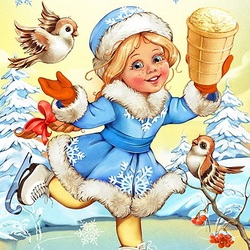 Jigsaw puzzle: Ice cream for the Snow Maiden