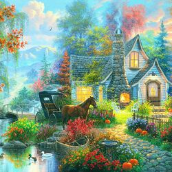 Jigsaw puzzle: Fabulous cottage