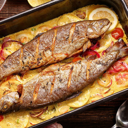 Jigsaw puzzle: Baked fish