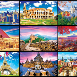 Jigsaw puzzle: Great trip around the world