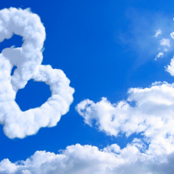 Jigsaw puzzle: Hearts in the clouds
