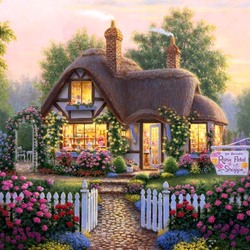 Jigsaw puzzle: Well maintained garden