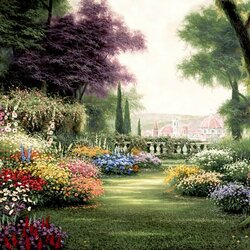 Jigsaw puzzle: Bright flower beds of the park