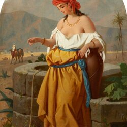 Jigsaw puzzle: Woman at the well