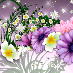 Jigsaw puzzle: Delicate flowers