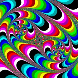 Jigsaw puzzle: Rainbow spiral