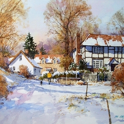 Jigsaw puzzle: Winter in Shropshore, England