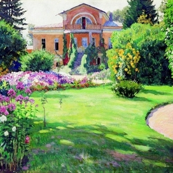 Jigsaw puzzle: Manor in summer