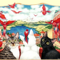 Jigsaw puzzle: Red birds