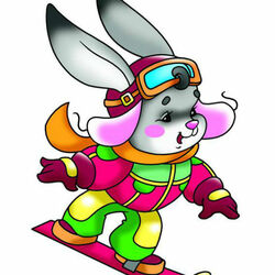 Jigsaw puzzle: Snowboarder Bunny