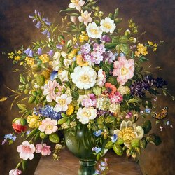 Jigsaw puzzle: Summer bouquet in a vase