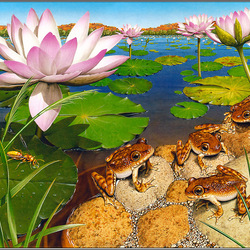 Jigsaw puzzle: Tropical lake
