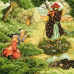 Jigsaw puzzle: Scarecrow garden