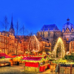 Jigsaw puzzle: Christmas Eve in Aachen