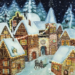 Jigsaw puzzle: Winter in the city