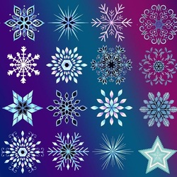 Jigsaw puzzle: Snowflakes
