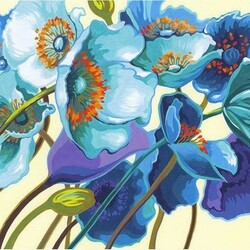 Jigsaw puzzle: Blue poppies