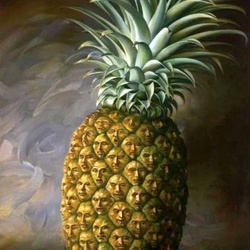 Jigsaw puzzle: A pineapple