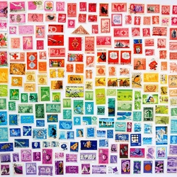 Jigsaw puzzle: Rainbow stamps