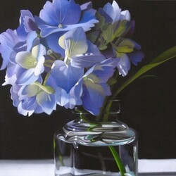 Jigsaw puzzle: Blue flowers