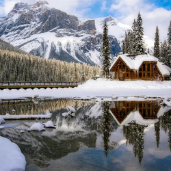 Jigsaw puzzle: Winter in the mountains