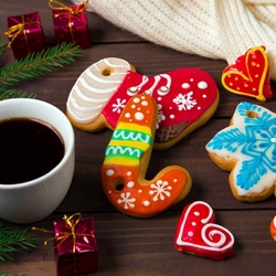 Jigsaw puzzle: Gingerbread coffee
