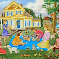 Jigsaw puzzle: Children's picnic