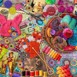 Jigsaw puzzle: All for knitting