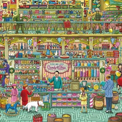 Jigsaw puzzle: Sweet shop