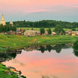 Jigsaw puzzle: The most beautiful village in Russia