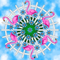 Jigsaw puzzle: Pink flamingo