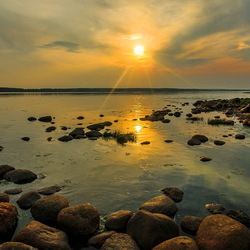 Jigsaw puzzle: Evening on the Gulf of Finland