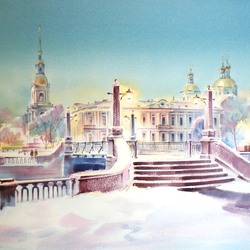 Jigsaw puzzle: Winter Petersburg