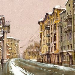 Jigsaw puzzle: Moscow street