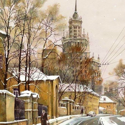 Jigsaw puzzle: Moscow street