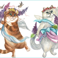 Jigsaw puzzle: Cupid the Cat and his Muse