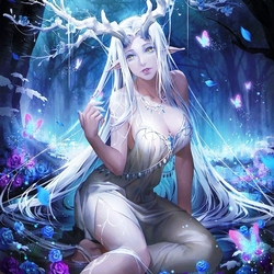 Jigsaw puzzle: White faerie