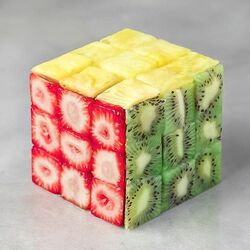 Jigsaw puzzle: Fruit cube