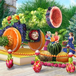 Jigsaw puzzle: Fruit country