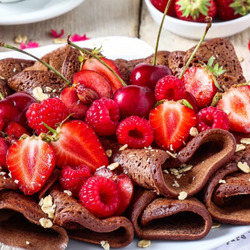 Jigsaw puzzle: Pancake cake with berries