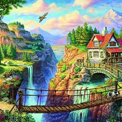 Jigsaw puzzle: Cliff house