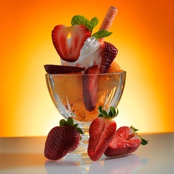 Jigsaw puzzle: Ice cream in a glass
